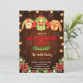 Invitation Admission à thème de Noël (Debout devant)