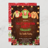 Invitation Admission à thème de Noël (Devant / Derrière)