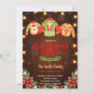 Invitation Admission à thème de Noël