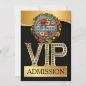 Invitation Admission VIP de bienvenue hispanique (Devant)
