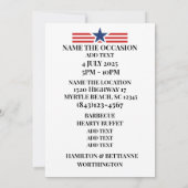 Invitation Admission VIP PARTI PATRIOTIQUE (Dos)