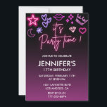 Invitation Ado anniversaire 17e anniversaire Parties scintill<br><div class="desc">Ado anniversaire 17e anniversaire Parties scintillant Sparkly Invitation C'EST LE TEMPS DE LA FÊTE !</div>