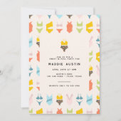 Invitation Ado Bikini moderne Tween fête de la piscine d'anni (Devant)