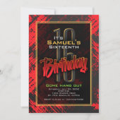 Invitation Ado Boy Anniversaire (Devant)