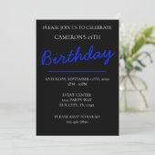 Invitation Ado Boy Men Man Fête d'anniversaire (Debout devant)