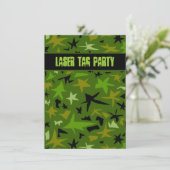 Invitation Ado Boys Anniversaire Camo Stars Party (Debout devant)