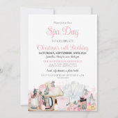 Invitation Ado de la Journée Spa glamour entre la nuptiale ad (Devant)
