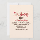 Invitation Ado de Noël Cheval à cheval sur saut (Dos)