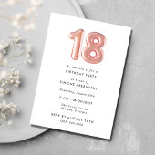 Invitation Ado Fille 18e fête d'anniversaire Photo