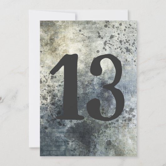 Invitation Ado Garçon fils Anniversaire Grunge déçu (Devant)