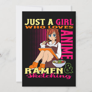 Invitation Ado Girl tendance mignonne Anime Ramen Bowl Anime