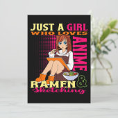 Invitation Ado Girl tendance mignonne Anime Ramen Bowl Anime (Debout devant)