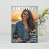 Invitation Ado Magazine Couverture Anniversaire (Debout devant)