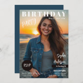 Invitation Ado Magazine Couverture Anniversaire (Devant / Derrière)