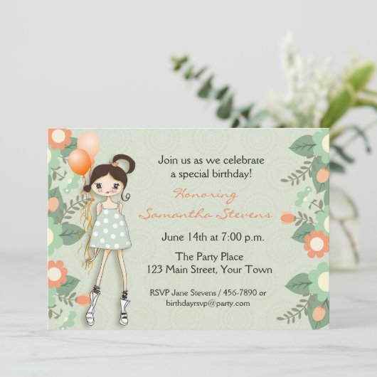 Invitation Ado tendance, Anniversaire (Debout devant)