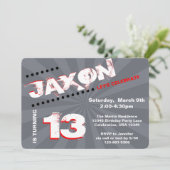 Invitation Ado/Tween Graffiti mur fête des garçons (Debout devant)