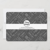 Invitation Ado/Tween Graffiti mur fête des garçons (Dos)