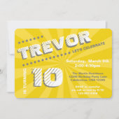 Invitation Ado/Tween Graffiti mur fête des garçons (Devant)