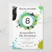Invitation Ado Tween Young Boy Custom Age Fête d'anniversaire (Devant)