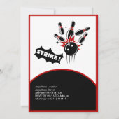 Invitation adolescent Bruh à succès bowling ludique soirée d' (Dos)