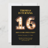 Invitation Adolescente 16e anniversaire (Devant)