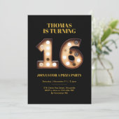 Invitation Adolescente 16e anniversaire (Debout devant)