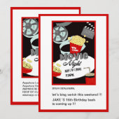 Invitation adolescente Bruh binge regarder film amusant anniv (Devant / Derrière)