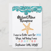 Invitation Adoption De L'Annonce De Soins D'Accueil - Partie (Devant)