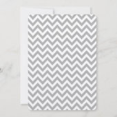 Invitation Adoption Douche moderne Pink Chevron Papillon (Dos)