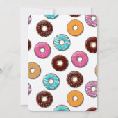 Invitation Adoption Douche moderne Pink Donut Party (Dos)
