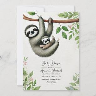 Invitation Adorable Baby shower de fentes à accrochage