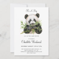 Adorable Baby shower de garçon de Panda Bear