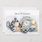 Invitation Adorable Baby shower de Tea Party après-midi (Devant)