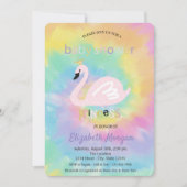Invitation Adorable Baby shower de teinture de cygne (Devant)