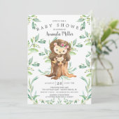 Invitation Adorable bébé Hérisson et maman Baby shower Invita (Debout devant)
