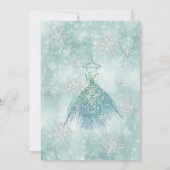 Invitation adorable bokeh hivernal doux 16 (Dos)