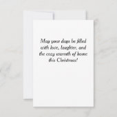 Invitation Adorable bonhomme de neige (Dos)