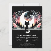 Invitation Adorable Chat Moderne Anniversaire (Devant)