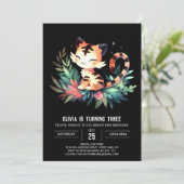 Invitation Adorable Château Tiger Anniversaire (Debout devant)