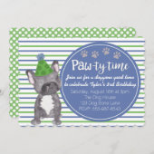 Invitation Adorable Chien Chien Chien Chien Chien Puppy Invit (Devant / Derrière)