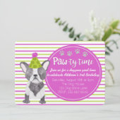 Invitation Adorable Chien Chien Chien Chien Chien Puppy Invit (Debout devant)