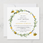 Invitation Adorable Comme Peut Être Virtual Baby shower Invit (Devant)