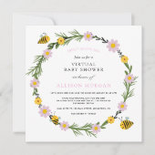 Invitation Adorable Comme Peut Être Virtual Baby shower Invit (Devant)