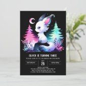 Invitation Adorable Fun Chat Anniversaire (Debout devant)