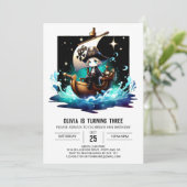 Invitation Adorable Fun Pirate Anniversaire (Debout devant)