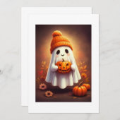 Invitation adorable ghost (Devant / Derrière)