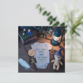 Invitation Adorable  Halloween  pregnancy announcement (Debout devant)