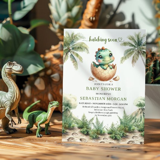 Invitation Adorable hatching soon baby shower invite editable