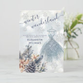 Invitation Adorable hiver merveilleux doux 16 (Debout devant)