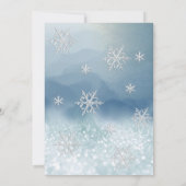 Invitation Adorable hiver merveilleux parties scintillant pre (Dos)